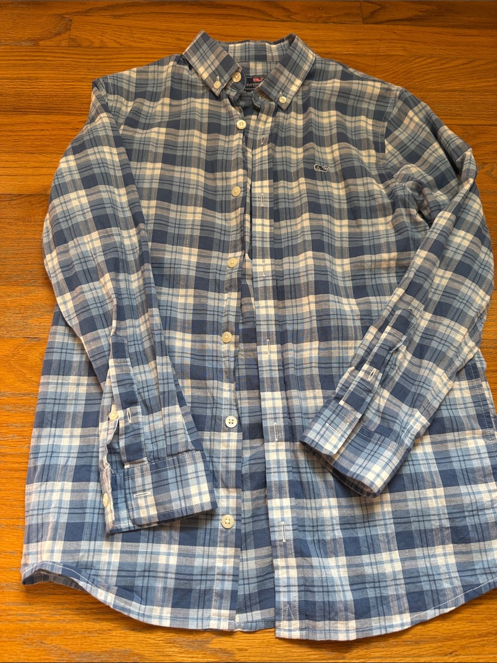 Vineyard Vibes boys Plaid Button-Down Shirt